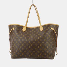 Louis Vuitton: Коричневая сумка-шоппер  Neverfull