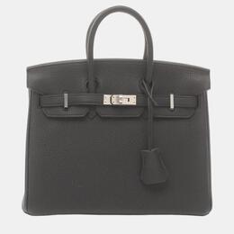 Hermes: Чёрная сумка  Birkin 25