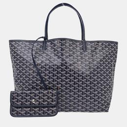 Goyard: Синяя сумка-шоппер 