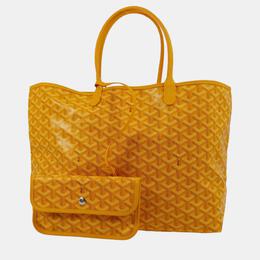 Goyard: Жёлтая сумка-шоппер 