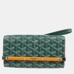 Goyard: Зелёный клатч 