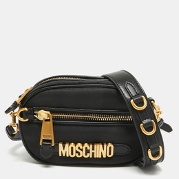 Moschino: Чёрная сумка через плечо 