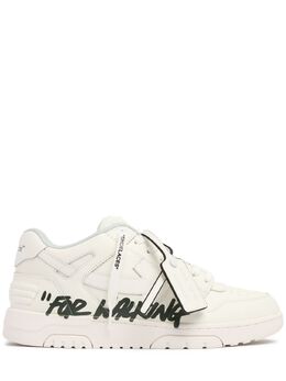 OFF-WHITE: Белые кроссовки  Out of Office