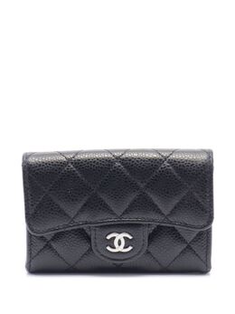 CHANEL Pre-Owned: Чёрный кошелёк 