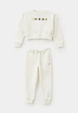 Trussardi Junior: Белый костюм 