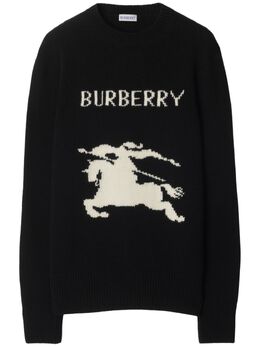 Burberry: Чёрный свитер 