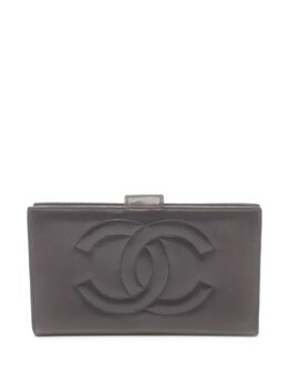 CHANEL Pre-Owned: Чёрный кошелёк 