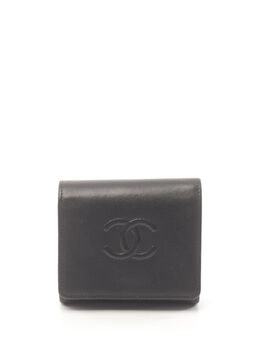 CHANEL Pre-Owned: Чёрный кошелёк 