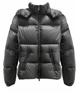 MONCLER: Зелёный пуховик 