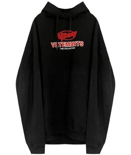 VETEMENTS: Чёрная толстовка 