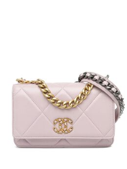 CHANEL Pre-Owned: Розовый кошелёк 