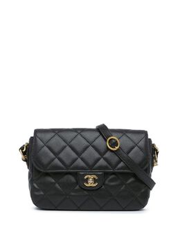 CHANEL Pre-Owned: Чёрная сумка через плечо 