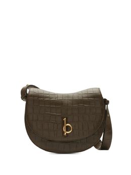 Burberry: Зелёная сумка через плечо 