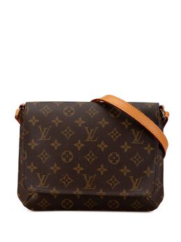 Louis Vuitton Pre-Owned: Коричневая сумка через плечо 