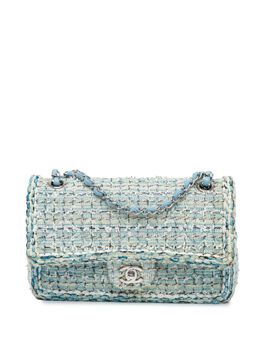 CHANEL Pre-Owned: Голубая сумка 