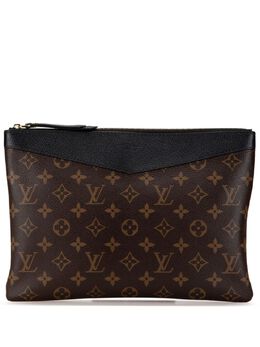 Louis Vuitton Pre-Owned: Коричневый клатч 