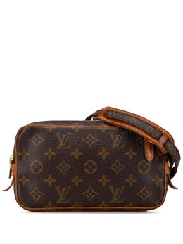 Louis Vuitton Pre-Owned: Коричневая сумка через плечо 