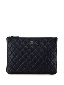 CHANEL Pre-Owned: Голубой клатч 