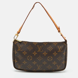 Louis Vuitton: Коричневая сумка  Pochette Accessoires