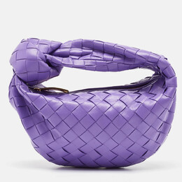 Bottega Veneta: Фиолетовая сумка  Mini Jodie