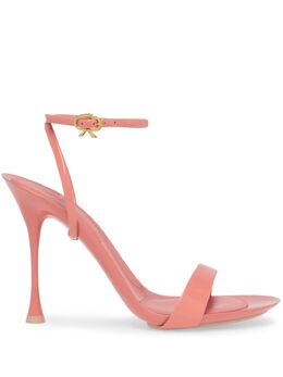 Gianvito Rossi: Розовые сандалии  Ribbon