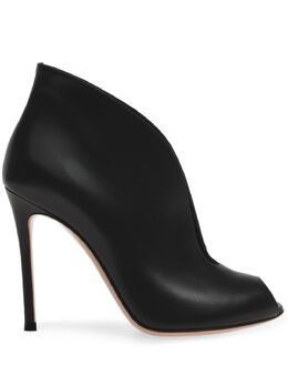 Gianvito Rossi: Чёрные ботинки  Vamp