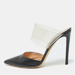 Gianvito Rossi: Чёрные сабо  Plexi