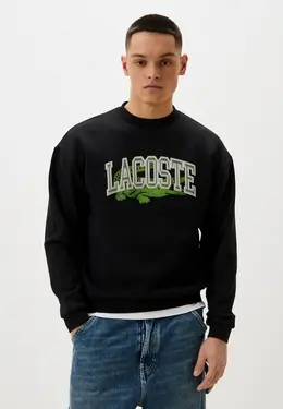 Lacoste: Чёрный свитшот 