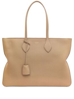Ferragamo: Бежевая сумка-шоппер 