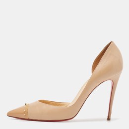 Christian Louboutin: Бежевые туфли 