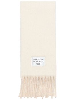 Acne Studios: Белый шарф 