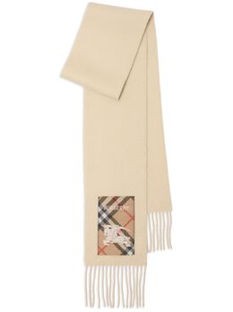 Burberry: Бежевый шарф 