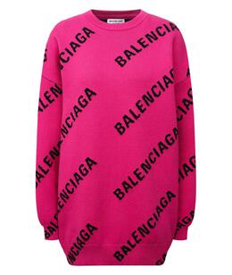 BALENCIAGA: Розовый свитер 