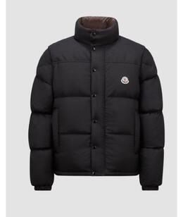 MONCLER: Чёрный пуховик 