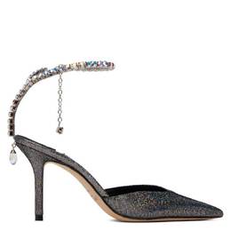 Jimmy Choo: Серебристые туфли  Saeda