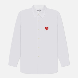 Comme des Garcons Play: Красная рубашка  Heart