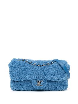 CHANEL Pre-Owned: Голубая сумка через плечо 