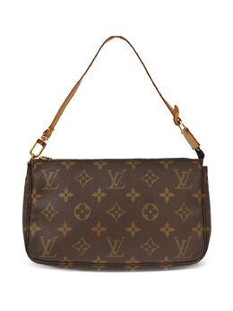 Louis Vuitton Pre-Owned: Коричневый клатч 