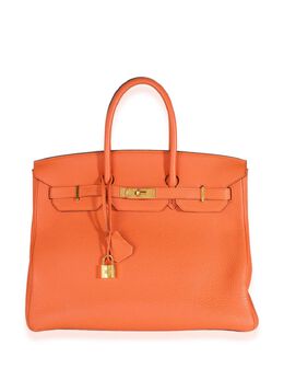 Hermès Pre-Owned: Оранжевая сумка 