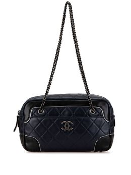 CHANEL Pre-Owned: Голубая сумка 