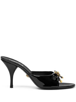 Versace: Чёрные сабо 