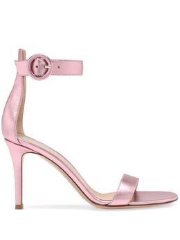 Gianvito Rossi: Розовые сандалии  Portofino