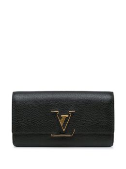 Louis Vuitton Pre-Owned: Чёрный кошелёк 