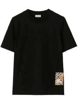 Burberry: Чёрная футболка 