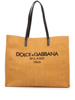 Dolce & Gabbana Pre-Owned: Коричневая сумка-шоппер 