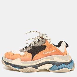 Balenciaga: Многоцветные кроссовки  Triple S