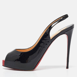 Christian Louboutin: Чёрные босоножки 