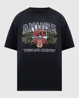 Rhude: Чёрная футболка 