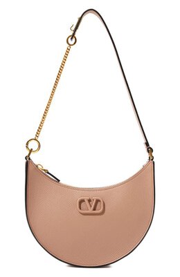 Valentino: Бежевая сумка  VLogo Signature