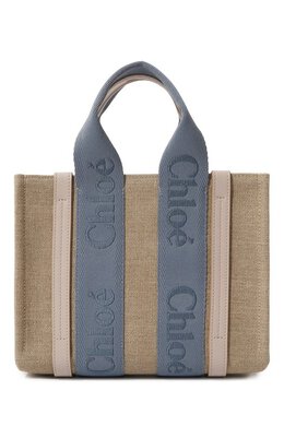 Chloé: Бежевая сумка  Woody Small